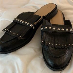 Spiffy & studded slip on shoes